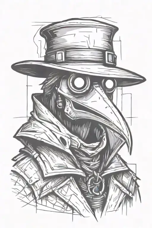 Simple Grafitti Style Plague Doctor