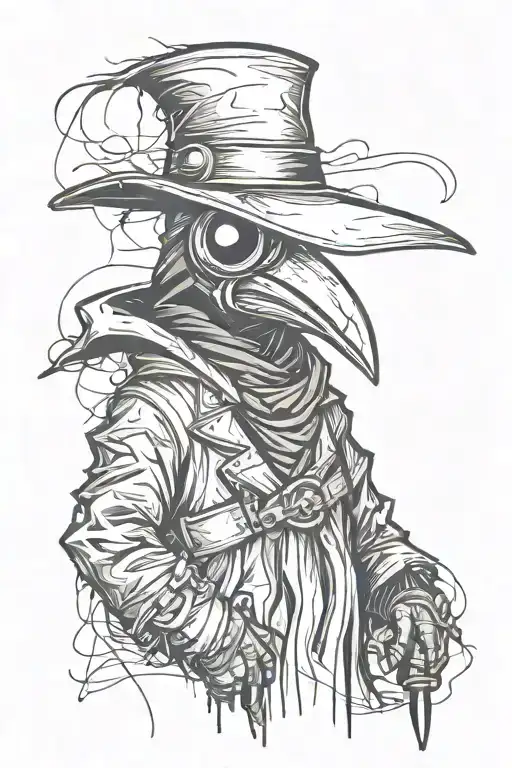 Simple Grafitti Style Plague Doctor