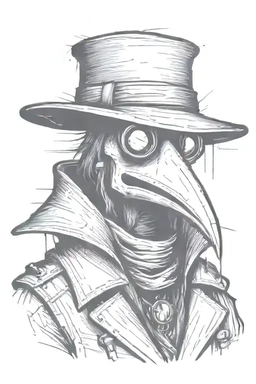 Simple Grafitti Style Plague Doctor