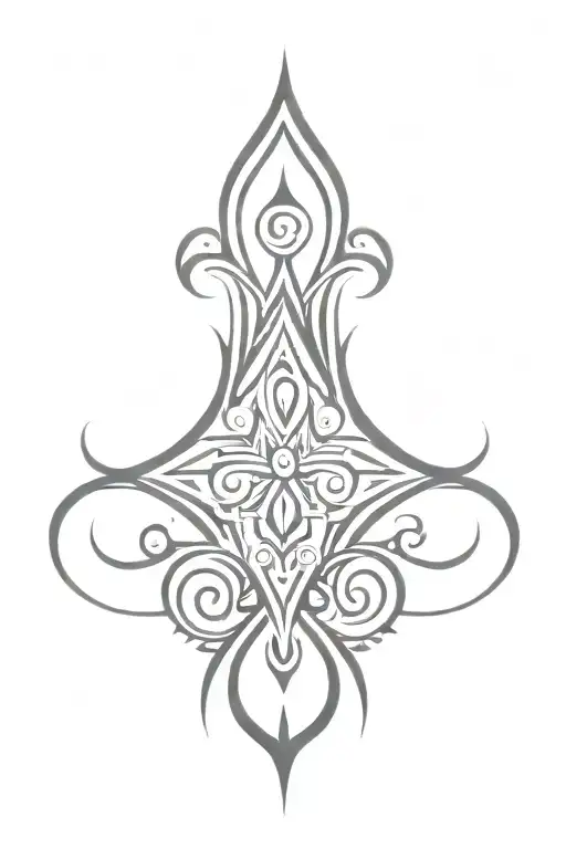 Borderless Tribal Tattoo Design