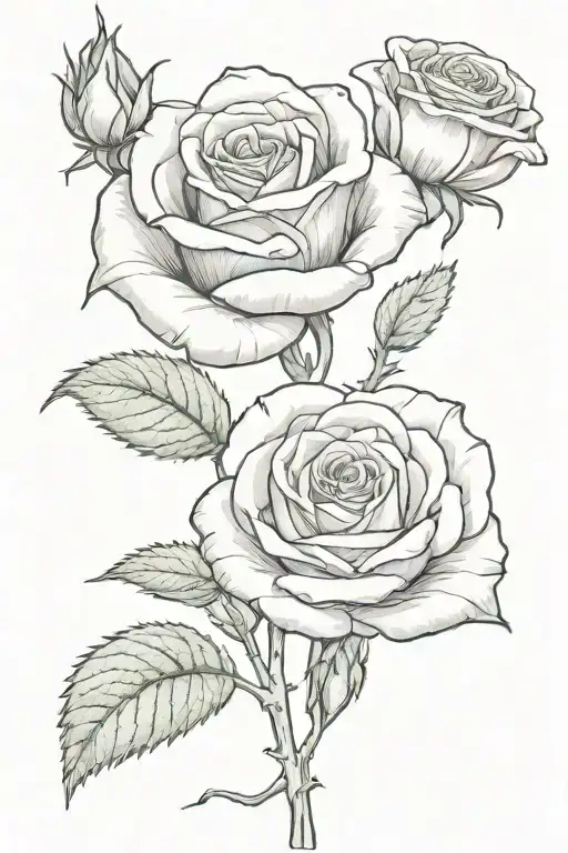 Rose But Aryannas Spells Out The Stem Wrapped