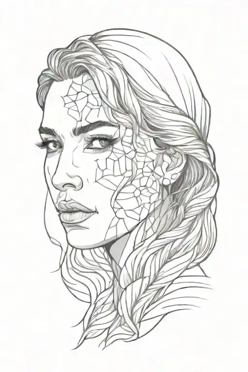 Christian Women Half Face