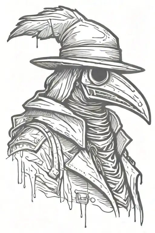 Simple Grafitti Style Plague Doctor