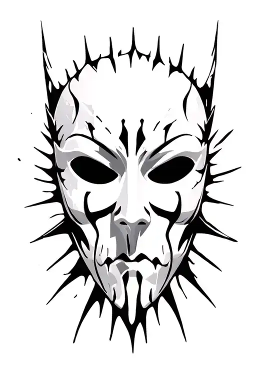 Mysterious Shadow Mask Representing A Dark Path