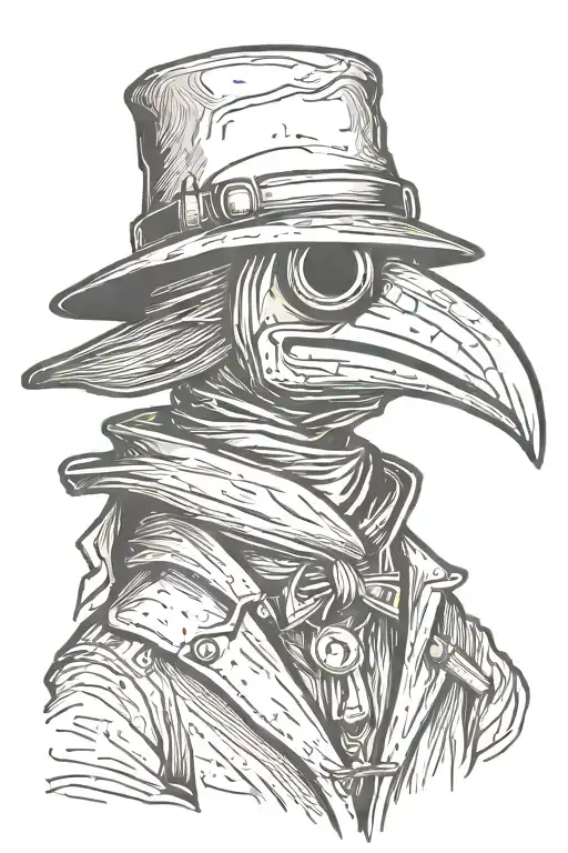 Simple Grafitti Style Plague Doctor