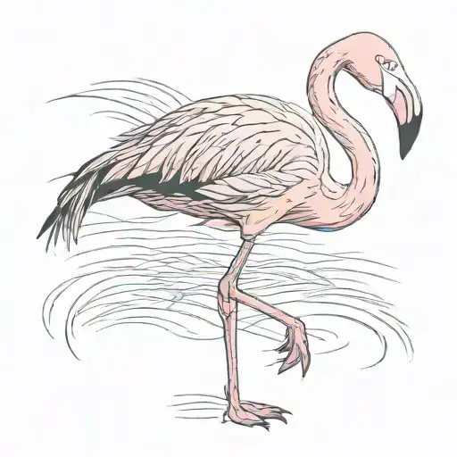 Flamingo Isolated