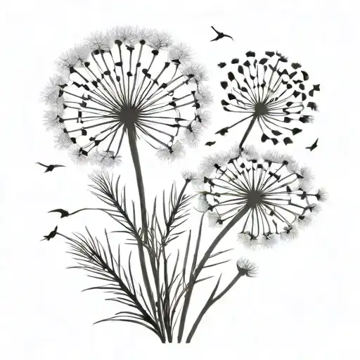 Dandelion And Blueweed Flower