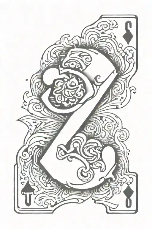 Ace Card Letters S T L