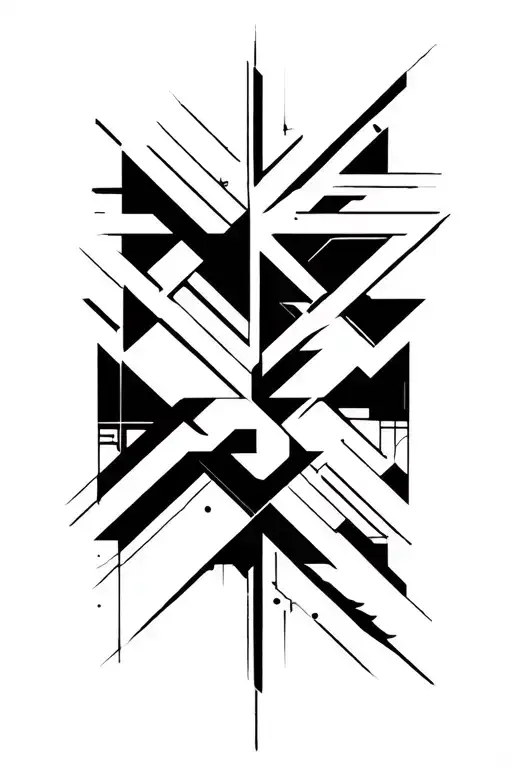 Geometric Tattoo Design Abstract Style Tattoo Featuring