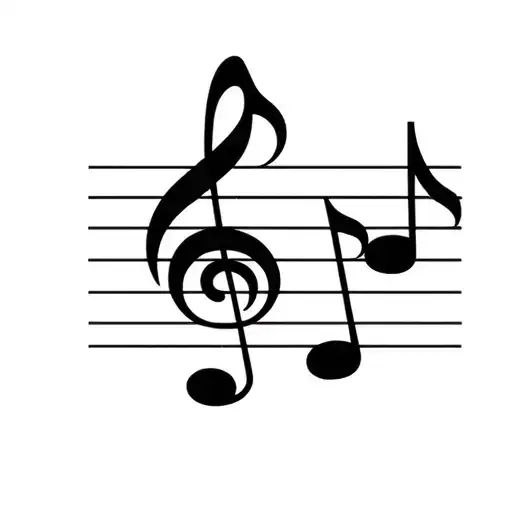 Music Notes As A Scroll