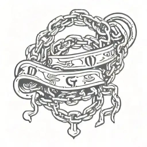 Money And Chain Wrapped