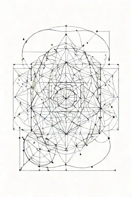 Geometrical Symbols Representing Pain And Acceptance