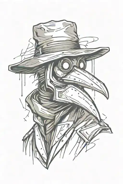 Simple Grafitti Style Plague Doctor