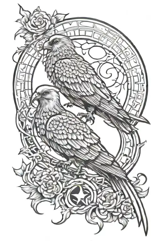 Moon Snake Raven Number 13 31 Sleeve