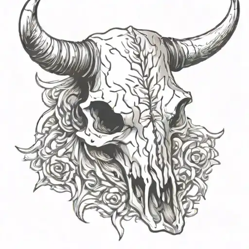 Brazen Bull Skull