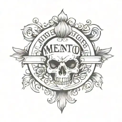 Memento Mori Lettering Simple