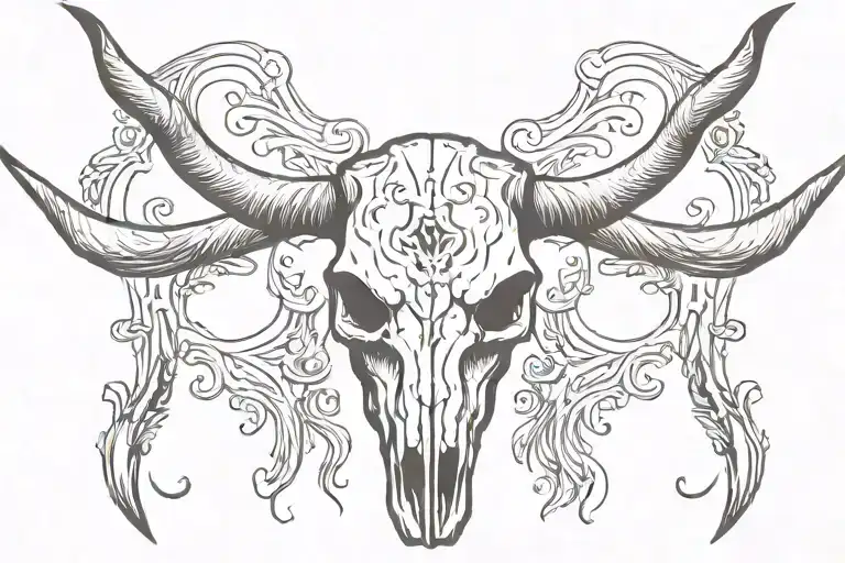 Longhorn Skull Sternum