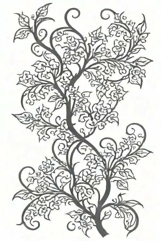 Gothic Vine Thigh