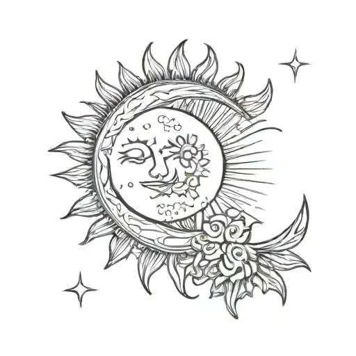 C As Moon And D As Sun Shining