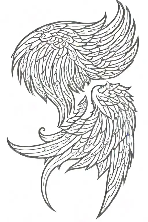 Angel Wing Left One Side Devil Wing Ride Side Profile