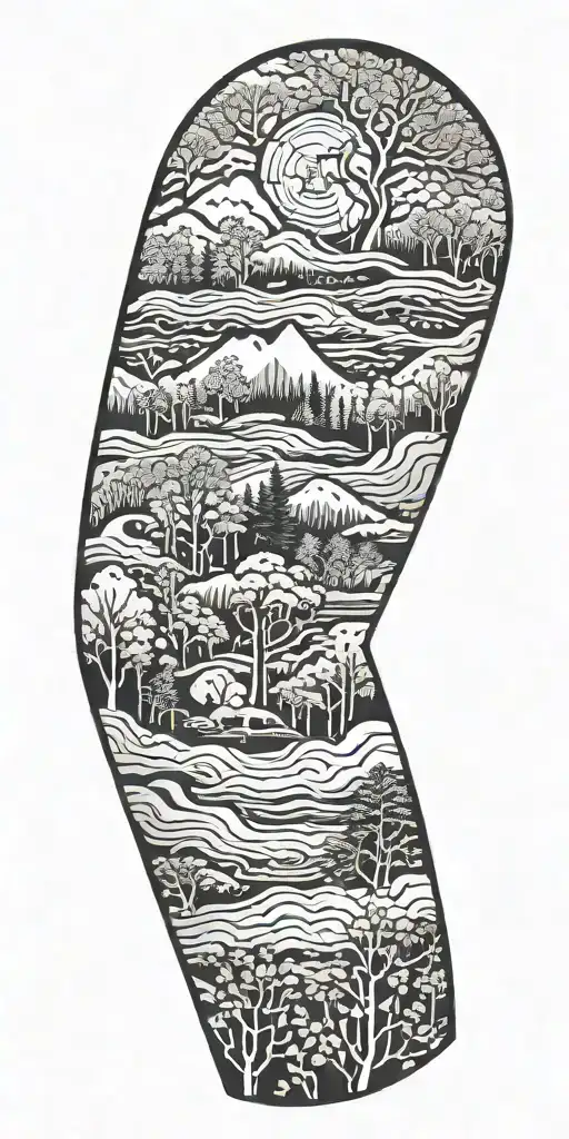 Nature Full Sleeve With Ellidy Written Inside