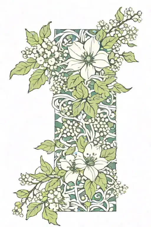 Vine And Flowers Wrapping