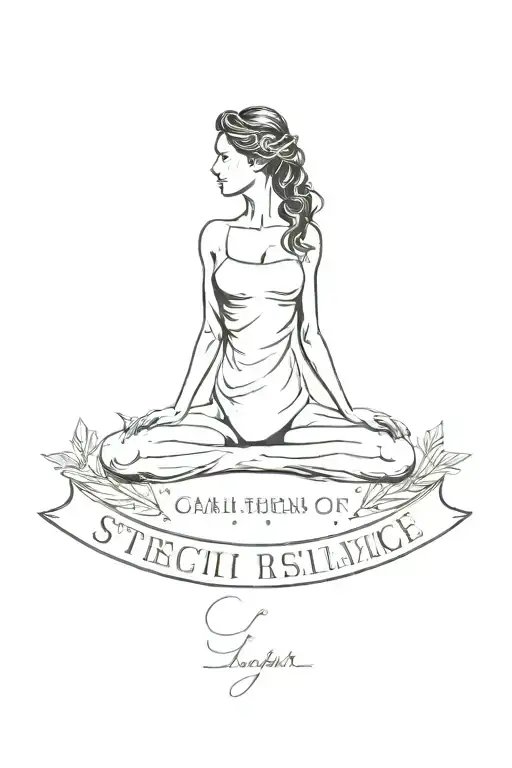 A Minimalistic Design Featuring A Quote In Latin Related To Strength Or Resilience