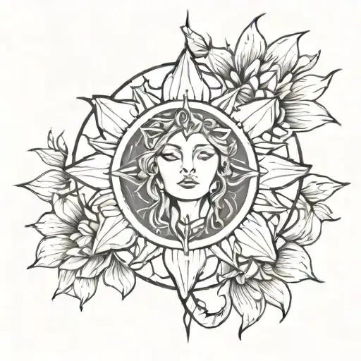 Sternum Stoner Female Chandelier Sun Moon Lotus Underbust Petite