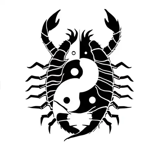 Ying And Yang Brother And Sister Scorpion Balances