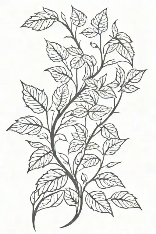 Vine Leaves Full Arm Sleeve