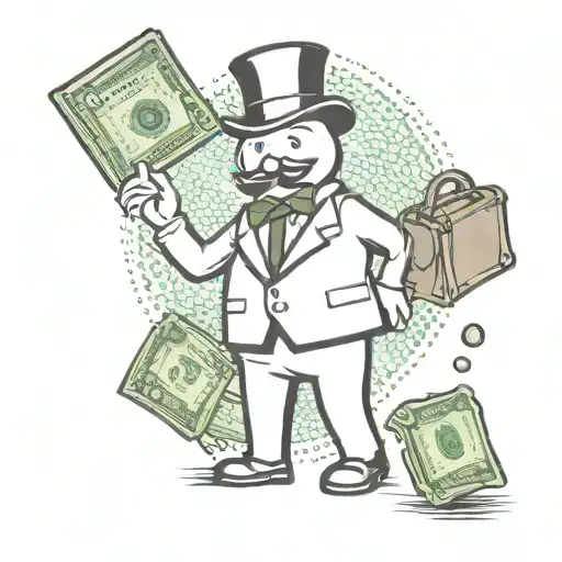 Monopoly Guy With A Money Bag Design Featuring