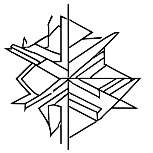 Origami Yestrab Line And One Different Small Design