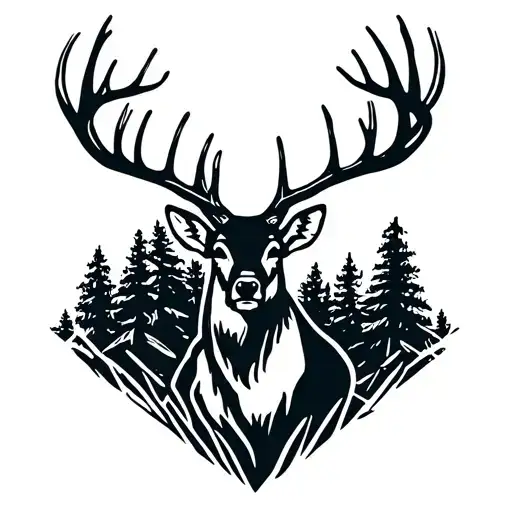 Mountain Forest Deer