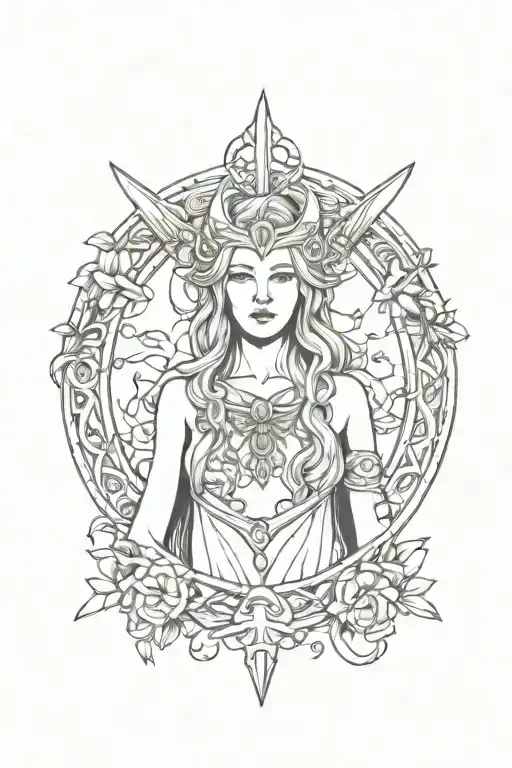 The Norse Goddess Freyja Fore Arm