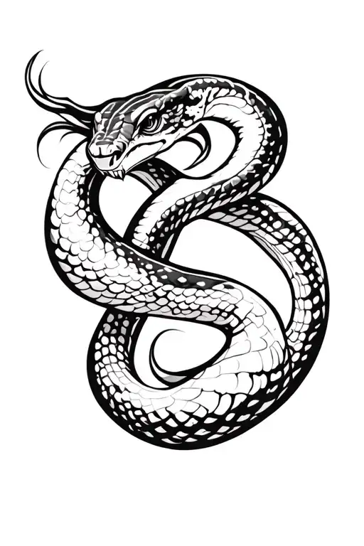 Snake With Letterings