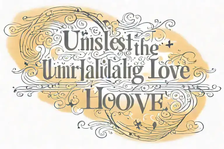 Sunset Turning Into The Words Unfailing Love