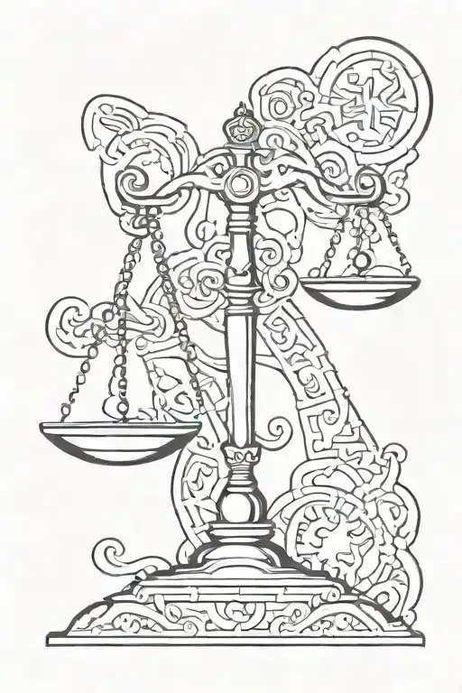 Libra Zodiac Symbol Merging With Cancer Zodiac Symbol