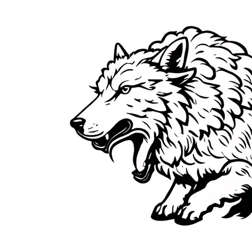 Sheep Beating A Wolf