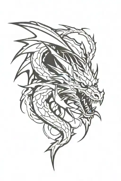 Lightning Bolt In Form Of A Dragon