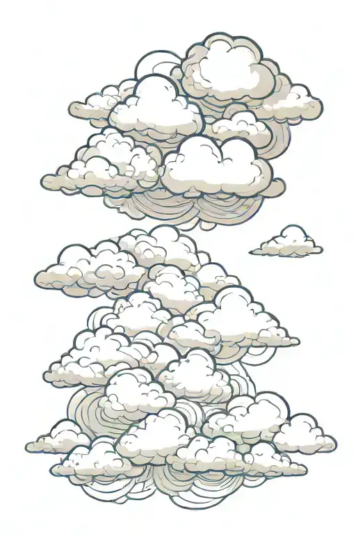 Background For A Sleeve About Clouds
