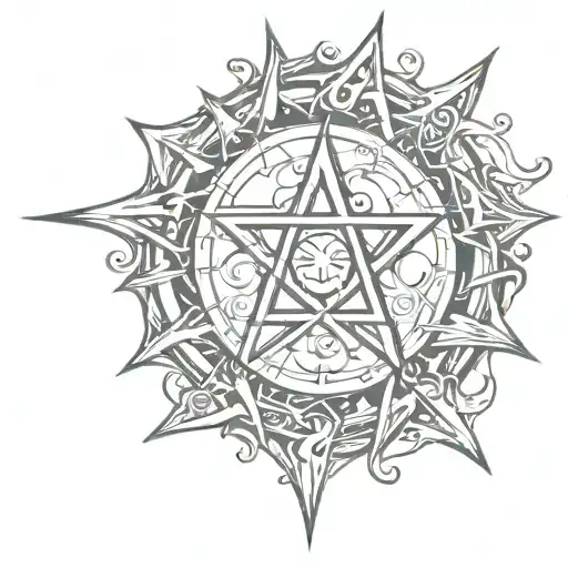 Pentagram Sun Shining