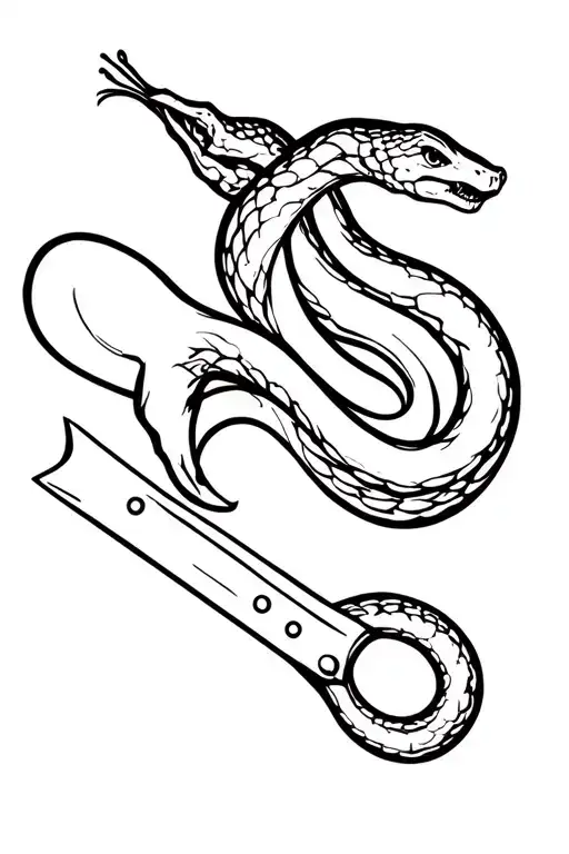 Knife Killing A Snake
