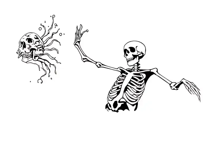 A Skeleton In An Underwater Graveyard