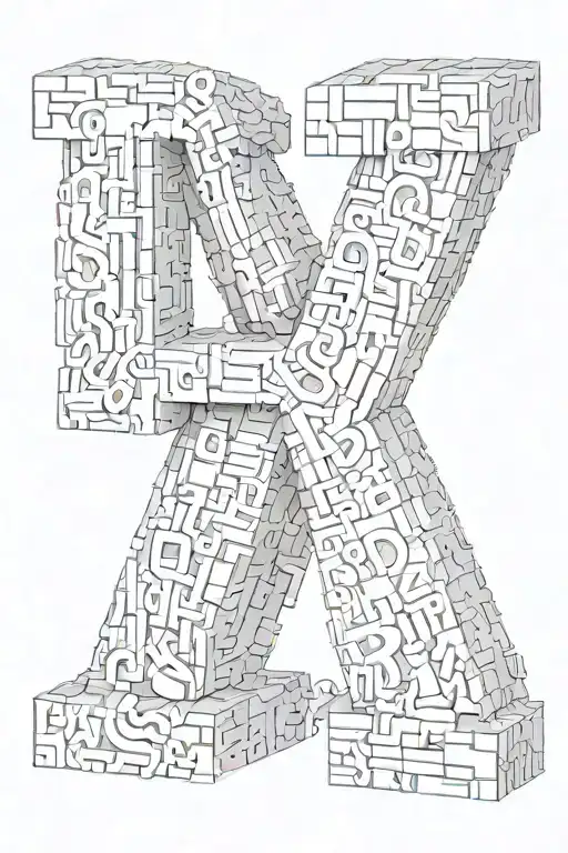 Letters A And B 3D Representation