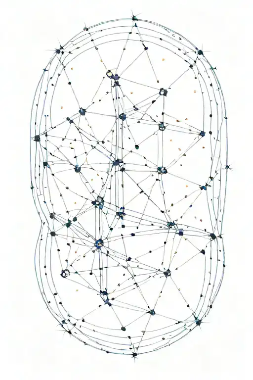 Stars And Lines Forming The Gemini Constellation