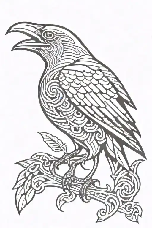 Celtic Raven Over Time