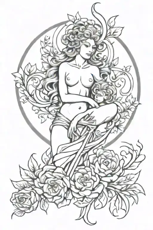 Virgo Leo Tauras Tattoo Design