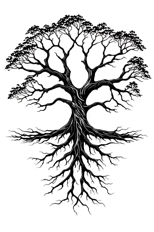 Yggdrasil Tree With Roots