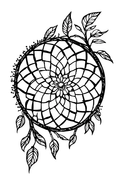 Tree Of Life Dream Catcher Entangled Floral