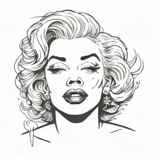 Marylin Monroe Fine Line